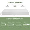 NChanmar 12 Inch Twin XL Gel Memory Foam Mattress Pressure Relieving, Cooling Gel Foam, CertiPUR-US Certified, Bed-in-a-Box, Pressure Relieving, White view 2