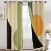 Yzdramesko Mid Century Modern Curtains for Living Room, Abstract Geometric Blackout Curtains for Bedroom - Minimalist Decor Window Curtains 84 Inches Long, Grommet Drapes 2 Panels Set view 3