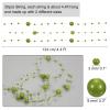 uxcell 30pcs Artificial Pearl String for Floating Candle, 4.4 ft Floating Faux Beads Pearl for Centerpiece Vases Filler Wedding Christmas Party Garland Decoration (Green) view 2