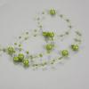 uxcell 30pcs Artificial Pearl String for Floating Candle, 4.4 ft Floating Faux Beads Pearl for Centerpiece Vases Filler Wedding Christmas Party Garland Decoration (Green) view 4
