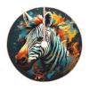 Abstract Animal Zebra Print Rustic Thick Xmas Tree Skirt Xmas Holiday Indoor Party Outdoor Decoration Christmas Pattern view 1