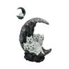 ICE ARMOR 2-PC Gift Set 7.75" H Wolf Cubs on Moon with LED Figurine Statue Sculpture Ornament Decoration Home/Room Decor for Housewarming, Holidays, Christmas Special view 2