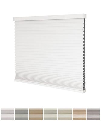 SOLAUR Blackout Cellular Shades for Bedroom Windows, Cordless Honeycomb Blinds, Thermal Insulated Window Shades, 9/16" Cell, Cloud Dancer 28"(W) x48(H)