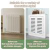 Ehzgqneg Radiator Cover, Heater Covers for Radiators, Radiator Cover with Storage Table, Steam Radiator Covers, Four-Sided Radiator Cover Cabinet Suitable for Home Office(19.6 * 23.6 * 5.9in) view 4
