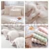 OREZAUQS Plush Soft Couch Cover Washable Sofa Cover Sofa Slipcover Loveseat Cover Futon Cover Thick Shaggy Fuzzy Chair Slipcover Pet Friendly (Purple-White,180 * 380CM) view 4