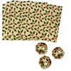 Christmas Holly Gold Foil Candy Wrappers (4" x 4" (125 ct)) view 1