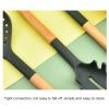 11 Piece Kitchen Silicone Cooking Utensils Set, High Temperature Resistant 446F Non-Stick Cooking Set with Wooden Handle Spatula Spoon Tongs Whisk view 4