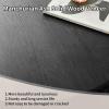 LKTART Round Coffee Table for Living Room, Accent Fluted Drum Coffee Table with Storage, Modern Solid Wood Veneered Circle Center Tea Table for Small Space Apartment (31.5''D14''H-Black) view 4