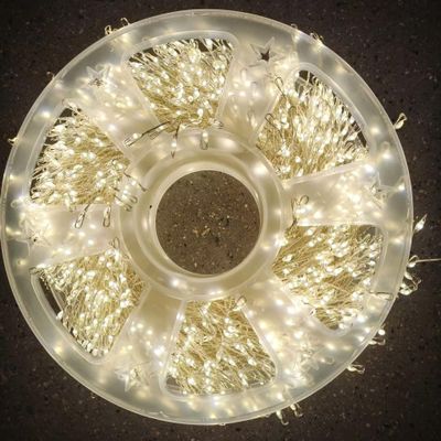 Copper Wire Firecracker Light String, Copper Wire Firecracker Fairy Lights, LED Beaded Fairy Christmas Lights, Holiday Decoration Copper Wire Atmosphere Lights (Warm, 19.68ft-200 Lights-USB)