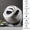 2000w 6l Drum Type Food Processor with Touch Screen, Automatic Cooking Pot Fried Rice Machine/360 Rotating & 3D All-Round Heating,With 3 Cooking Utensils, For Stir Frying,Stewing,Cooking view 2