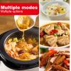 2000w 6l Drum Type Food Processor with Touch Screen, Automatic Cooking Pot Fried Rice Machine/360 Rotating & 3D All-Round Heating,With 3 Cooking Utensils, For Stir Frying,Stewing,Cooking view 4