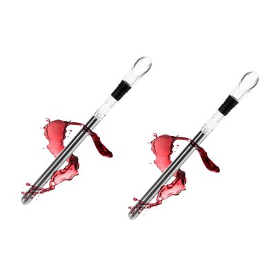 VULHVDJU Wine Cooling Stick, Wine Chiller Stick Rapid Cooler, Rapid Iceless 3-in-1 Stainless Steel Wine Bottle Cooler Stick,for Wine Lovers (2pcs)