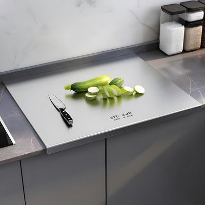 316 Stainless Steel Cutting Board,Cutting Boards for Kitchen,Chopping Board,Large Cutting Board for Chopping Meat,Vegetables,Fruits,Cheese - 31.50 * 22.83in