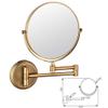 DAHSLNWKN Makeup Mirror Wall Mounted Mirror, Extending Folding Bathroom Shaving Cosmetic Make Up Mirror -3X Magnification view 2