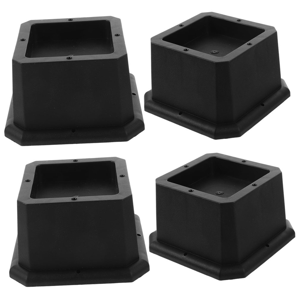 Hoement 4pcs Bed Leg Pads College Dorm Bed Risers Furniture Risers for Chairs Tables Couches