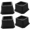 Hoement 4pcs Bed Leg Pads College Dorm Bed Risers Furniture Risers for Chairs Tables Couches view 1