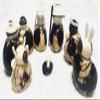 Nativity Set Handmade in Tagua | Nativity Figurines | Christmas Nativity | Vegetable Ivory Nut | Nativity Scene from Colombia view 1