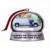 Personalized Friendly Folks Service Van, Blue - Male Snow Globe Magnet - Great Gift! view 2