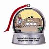 Personalized Name That Toon Grandma & Grandpa Reading 1 boy, 1 Girl Snow Globe Magnet - Great Gift! view 2