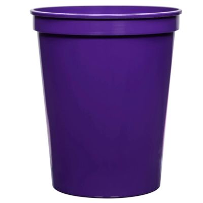 USMG 16oz Blank Stadium Cups (Purple, QTY 12)