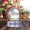 Personalized Friendly Folks Tub Time - One Girl, One Boy Snow Globe Magnet - Great Gift! view 1