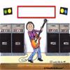Personalized Friendly Folks Guitar Player - Female Snow Globe Magnet - Great Gift! view 4