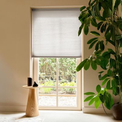 SOLAUR Pull Down Shades for Windows, Light Filtering Cellular Shades Cordless, 9/16" Cell Honeycomb Blinds, Soft Pebble 69"(W) x72(H)
