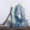 11x14 Fantasy Wall Art Canvas Print (Blue Dragon) view 3