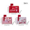 3Pcs Valentine's Day Tin Mailbox for Kids, Mini Mailbox Valentines Day Tin Mailbox Metal Cookie Tins with Lids for Valentine Party Favors, Mini Candy Greeting Cards Gifts Storage view 2