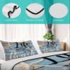 Twin XL Quilt Bedding Set, Summer Life Beach Retro Wood Board Lightweight Coverlet Summer Comforter Set Soft Microfiber Bedspread, Starfish Nautical Theme 3 Piece Quilt Set with 2 Pillow Shams view 4