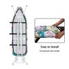 Cozeyat Hydrangea Ironing Board Cover and Pad with Elastic Edge and Hook and Loop Rooster Print Iron Board Cover Soft Stain Resistant Cover for Ironing Board view 4