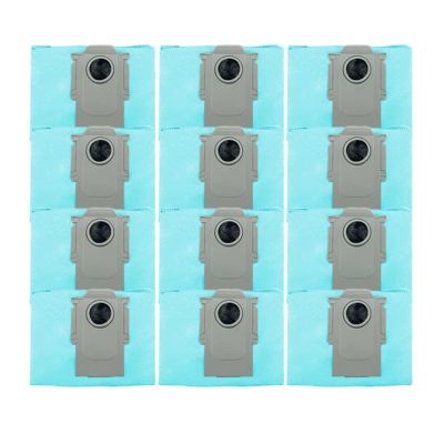 MCVHREH 12Pcs Dust Bag, Compatible for Roborock S8 Plus S8 Pro Ultra /S7 Maxv Ultra / Q5+ / Q7+ / T8 Robot Vacuum Cleaner Sweeping Disposable Dust Bag Accessories