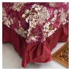 Cotton Soft Bedclothes Queen King Size Bedding Sets Quilted Thick Bed Spread Duvet Cover Bed Sheet Set Pillowcase 4/6Pcs,Bed view 4