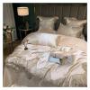High End Luxury Wedding Cotton Lace Bedding Set Egyptian Cotton Duvet Cover Skin Friendly 4pcs Set,Bed view 3