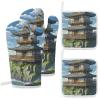 4 Pcs Oven Mitts and Pot Holders Sets Japanese Architecture Printed Oven Gloves Hot Pads Heat Resistant Kitchen Gloves Potholders for Baking Cooking Grilling BBQ view 1