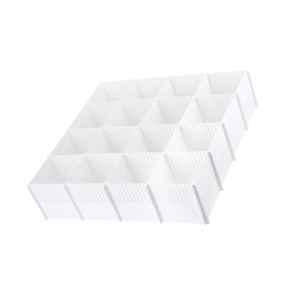 Toyvian 10pcs Adjustable Drawer Dividers Multi-functional Separator Boards for Organizing Underwear Socks and Accessories Easy to Install Storage Solution for Home Drawers