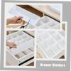 Toyvian 10pcs Adjustable Drawer Dividers Multi-functional Separator Boards for Organizing Underwear Socks and Accessories Easy to Install Storage Solution for Home Drawers view 2