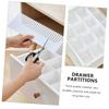 Toyvian 10pcs Adjustable Drawer Dividers Multi-functional Separator Boards for Organizing Underwear Socks and Accessories Easy to Install Storage Solution for Home Drawers view 3