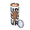 Leopard Thunder Nurse Stainless Steel Vacuum Insulated Tumbler 20 oz Coffee Mug with Leak-Proof Flip Lid Metal Straw Cleaning Brush cup gift view 2