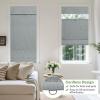 MiLin Cordless Top Down Bottom Up Roman Shades for Windows - Blackout Roman Shades Fabric Room Darkening Window Blinds Privacy for Home Easy to Install (Waterproof Blackout - Rock Gray, 31"W x 72"H) view 4