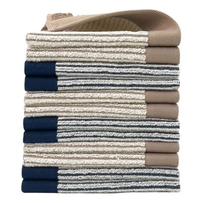 12 Pack Microfiber Washcloths Set Premium Face Cloths, Highly Absorbent and Soft Feel Fingertip Towels Lint Free, Scratch-Free, Highly Absorbent, Reusable Cleaning Rags for , Kitchen, Car, Glass, Stai