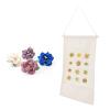 Brooch Storage Hanging Flag Multi Purpose Stylish Classic Pin Collection Organizers Banners for Home Office Dorm Collection Organizer M 45.5x27.3cm 30cm(wooden Stick) (1) view 1