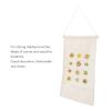 Brooch Storage Hanging Flag Multi Purpose Stylish Classic Pin Collection Organizers Banners for Home Office Dorm Collection Organizer M 45.5x27.3cm 30cm(wooden Stick) (1) view 3
