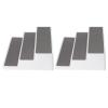 DriKou 2pcs Spice Rack,Three Layer Stepped Seasoning Rack Modern Design Waterproof and Non Slip Kitchen Storage Rack for Storage Cabinets Or Kitchen Countertops view 2