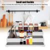 DriKou 2pcs Spice Rack,Three Layer Stepped Seasoning Rack Modern Design Waterproof and Non Slip Kitchen Storage Rack for Storage Cabinets Or Kitchen Countertops view 3