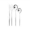 4/16/24/32/40/48 Pieces White Silver Stainless Steel Tableware Dessert Spoon Tableware Set Steak Knife Set Knife Fork Spoon Portable Tableware(Gold,4Set-16Pcs) view 1