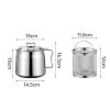 HomeLoft Basics Deep Fryer, for Oil, Cooking Pot Made of Stainless Steel, Practical Saver, 1.5L view 3