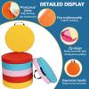 1/2/4/6 Pcs Flexible Floor Cushion for Classroom, Waterproof Cushions Easy to Clean and Carry,14/16''x2/3''Soft Cushion for Learning Sitting Daycare School Chair Yoga and Meditation(#8,4pcs:40x8cm/16x view 3