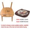 1/2/4/6 Pack Chair Pad with Ties,Dining Chair Cushion, Non Slip Kitchen Chair Cushion and Seat Cushion with Washable Cover(Gray,Pack of 6) view 4
