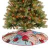 Christmas Tree Skirt,Cupcakes and Ice Cream Print Christmas Tree Mat,Xmas Soft Cover Mat Decor for Holiday Party Ornaments view 4